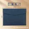 Maletín de Documentos A5 Transfronterizo de Cuero con Textura Similar a la Piel, Bolsa para Almacenamiento de Documentos de Empresa, Bolsa para Papeles de Examen de Estudiante, Se Puede Imprimir con Logo para Empresas