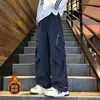 Pantalones funcionales con forro polar y engrosados para hombre, otoño e invierno, cortavientos e impermeables, holgados, talla extra, pantalones casuales para hombre