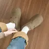 Cyber Celebrous Quente Antiderrapante Aumentou Sapatos de Algodão de Sola Grossa Femininos Inverno Forrado de Lã 2024 Novos Sapatos Bocken Vintage Birkken Espessados