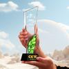 Novo colorido cristal troféu medalha lettering produção resina metal dança competição reunião anual Prêmio troféu personalização