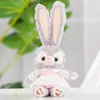 Muñeca de Peluche Stellalou de 35 cm Stella Vestido Morado Blanco de Gasa Traje de Conejito Bailarina Ropa de Repuesto para Disfraz