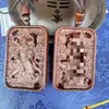 Montaña Longhu auténtica madera de azufaifo genuina golpeada por rayo Zhao Gongming Mariscal Wenchang tallado hueco colgante Colgante taoísta