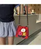 Bolsa de Celular Estilo Ins da Moda para Mulheres no Trajeto para o Trabalho na Primavera e Verão Nova Bolsa Pequena de Tecido com Flores Bolsa de Celular Bordada Tendência