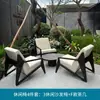 Silla Sofá de Exterior Resort Aleación de Aluminio Diseñador Madera Maciza Balcón Hotel Club Zona de Ocio