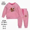Sudadera de Otoño Nueva de Cuello Redondo Transfronteriza Material Ropa para Bebés y Niños Traje de Dos Piezas Traje Deportivo Casual [Mayoreo]