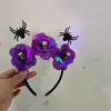 Acessório de Cabeça para Halloween para Mulheres, Tiara com Galhos de Veado Brilhantes, Faixa de Cabelo de Presente de Natal, Acessório de Cabelo Decorativo com Tema Florestal, Grampo de Cabelo
