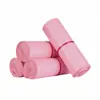 Bolsa gruesa de nuevo material rosa para embalaje exprés, se puede imprimir con logotipo, adecuada para la logística de comercio electrónico transfronterizo de ropa, cinta de embalaje impermeable