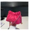 Bolso de axila versátil para mujer, bolso nube de alta gama, bolso pequeño cruzado de un solo hombro plisado con textura de nicho