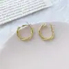 Brincos de Design de Nicho para Mulheres, Brincos da Moda Coreana, Presilhas de Orelha de Luxo Leve, Brincos de Pérola, Elementos Geométricos