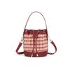 Agente de Compras de Hong Kong para Bolsos de Mujer 2026 Nuevo Diseño de Nicho Bolso Cubo Simple Retro Bolso Cruzado de Hombro Único para Mujer