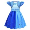 Vestido de Princesa de Halloween Descendentes A Ascensão da Pequena Rainha de Copas Vestido Infantil Fantasia Impressa em 3D