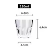 Copa octagonal para vino blanco acrílico copa octagonal plástico cerveza taza engrosada especificación de copa para KTV bar tienda de barbacoa