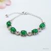 Pulseira de Calcedônia Verde Natural Guan Yu Contas de Ágata de Gelo Fábrica de Joias Atacado Dropshipping S2102804