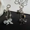 Nuevo y exquisitamente elegante correa para teléfono de nudo de lazo y hueso de serpiente, llavero corto versátil y accesorio para bolso