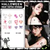 Adesivos Faciais de Alto Valor para Halloween Transfronteiriços, Adesivos de Tatuagem Coloridos para Braços com Cicatrizes, Adesivos Atmosféricos, Fáceis de Limpar e de Alta Qualidade