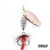 Ftk Fabricante Cebo Señuelo con Spinner Compuesto Giratorio, Anzuelo Triple con Plumas, Señuelo Duro Espiral para Lubina y Pez de Boca Ancha, Transfronterizo
