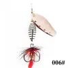 Ftk Cucharilla Giratoria Compuesta con Anzuelos Triples de Plumas para Lanzamiento a Larga Distancia, Adecuada para Lubina y Pez de Boca Ancha, Transfronterizo