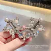 Pinzas para el cabello de pedrería brillante de lujo estilo coreano Dongdaemun Primavera 2026 para mujer, Colección de accesorios para el cabello de la frente