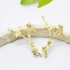 Accesorios hechos a mano para bricolaje, horquilla antigua, colgante de flor, conector para pendientes, material para tocado antiguo, venta al por mayor