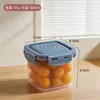 Caixa de armazenamento de frutas transparente para casa BNBST, caixa de armazenamento organizadora de frutas e vegetais para geladeira, caixa de armazenamento de frutas frescas para sala de estar