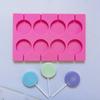 Silicona 8-conectado Paleta DIY Pastel Cubito de Hielo Galleta Pastelería Hecho a Mano Molde para Hornear 1301
