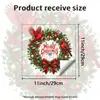 Guirlanda de Natal Festiva Retrô Adesivo Decorativo Autoadesivo para Assento de Vaso Sanitário Decoração para Assento de Vaso Sanitário de Banheiro