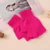Guantes de punto para pantalla táctil con impresión de matriz de puntos, adecuados para otoño e invierno, unisex, para exteriores, para adultos, cálidos, color liso, guantes para pantalla táctil con logotipo.