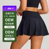 Falda de Tenis Deportiva al Aire Libre Transfronteriza para Mujer Patrón de Fábrica Bolsillo Personalizado Falda de Yoga Cintura Alta Anti-Exposición Falda de Fitness