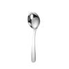 Cuchara plana de acero inoxidable 304, cuchara gruesa retro china para el hogar, cuchara para comer de cabeza cuadrada, cuchara vertical con logotipo