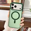 Aplicable a Funda Magnética 18Pro Max Tacto Suave Bloqueo de Color Funda para Teléfono Apple Serie 17 Acrílico En Stock