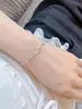 Pulseira de estrela brilhante em prata de lei s999 feminina luxo leve nicho alta qualidade versátil presente de aniversário para namorada Dia dos Namorados