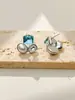 Pendientes de Alta Gama con Forma Geométrica, Accesorios de Moda de Nicho y Versátiles para el Trayecto Diario