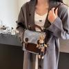 Mochila vintage de moda con contraste de colores para mujer, nueva moda 2024, bolso de mano versátil, bolso informal para estudiantes.