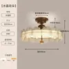 Lámpara de Techo de Flor de Cristal de Lujo Ligero Americano para Dormitorio Principal Lámpara de Araña Retro Francesa de Gama Alta para Sala de Estar Estudio Lámpara de Estilo Antiguo