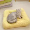 Tapetes para Gatos y Perros, Tapetes de Piso Calientes de Terciopelo para Mascotas en Invierno, Tapetes para Dormir de Felpa para Gatos, Mantas, Tapetes para Camas de Gato