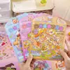 Colección de Pegatinas de Paisajismo en Miniatura Visión Estéreo 3D Apilamiento Cabaña Niños Diversión DIY Escena Pegatina Regalo