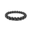 Pulsera de Cuentas Europea y Americana Imitación Amazonita Mineral Rojo Pulsera de Hierro para Hombres y Mujeres Pulsera de Piedra Negra Pulsera Magnética de Cuentas