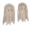 Pendientes nuevos de borla de diamantes de imitación de AliExpress, brillantes, sexys, con diamantes completos, accesorios europeos y americanos, pendientes