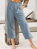 2025 Ropa Europea y Americana Transfronteriza para Mujer Deseo Amazon Verano Nuevo Color Sólido Casual Elástico de Cintura Alta Pantalones Cortos para Mujer