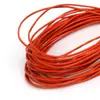 Corda Redonda de Couro Sintético DIY Pulseira de Corda Elástica Colar Material para Joias Lanyard de Boneca Acessórios Corda de Pingente Pequeno