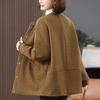 [Buke] 24 Invierno Hangzhou Italiano Ocio Ligero Cuello Redondo Ropa Acolchada de Algodón Mujeres Otoño/Invierno 2024 Nuevo Madre de Mediana Edad