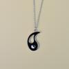 Venta caliente transfronteriza Europea y Americana AliExpress celebridad de Internet colgante de pez taiji yin yang para pareja novias collar de acero inoxidable