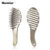 Pentes Masteri para costelas cruzadas Big Bend com dentes macios de nylon, ocos, para cabelo crespo, juba, massagem, atacado