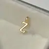 Plata S925 Colgante Individual Transfronterizo Pulsera de Letras DIY Collar Chapado en Oro de 14K Accesorios de Colgantes Simples Compactos