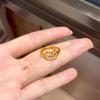 Nuevo Anillo de Gatito Hello Kitty Cortado Dulce y de Moda Diseño de Nicho para Mujer Anillo Exquisito Anillo Chapado en Oro