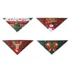 Bandana navideña para mascotas con diseños impresos para gatos y perros, babero de atar para gatos y corgis, accesorio de cuello festivo, disponible para venta al por mayor