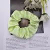 Gomas de Satén Transfronterizas Moda Europea y Americana para el Cabello. Ligas para el cabello de mujer. Diademas de tela de color sólido al por mayor
