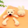Pingente Chaveiro Cabeça de Urso e Cabeça de Coelho Criativo Coreano Celebridade da Internet Mochila Decoração de Pelúcia Melancia Estilo Japonês e Coreano Pelúcia