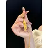 Colar de Peixe Koi com Moedas dos Cinco Imperadores para Mulheres, Abundância Anual, Luxo Leve, Design Luxuoso, Colar para Clavícula