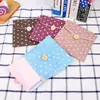 Bolsa de armazenamento de absorventes higiênicos de algodão e linho fresco coreano Tecido japonês e coreano bolsa fofa para absorventes higiênicos bolsa de armazenamento para toalhas de higiene feminina atacado